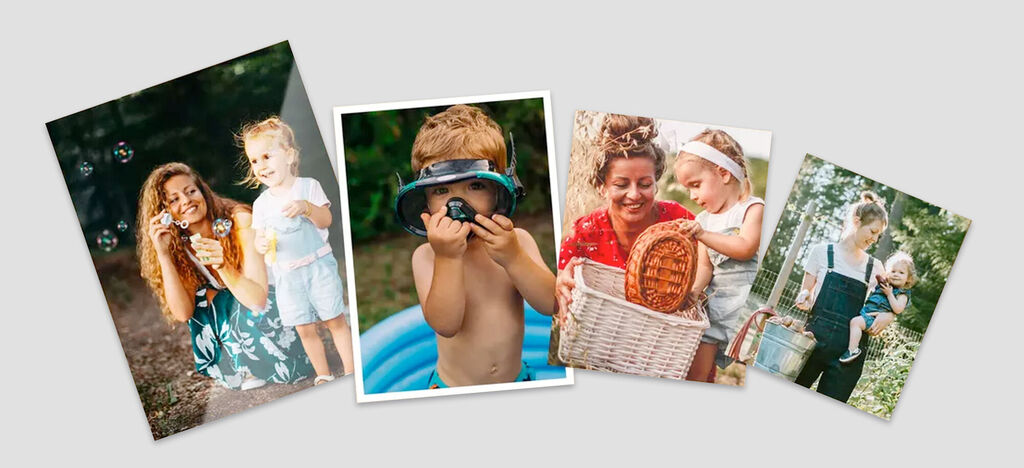 Un enfant heureux avec des bulles de savon, riant devant la caméra.