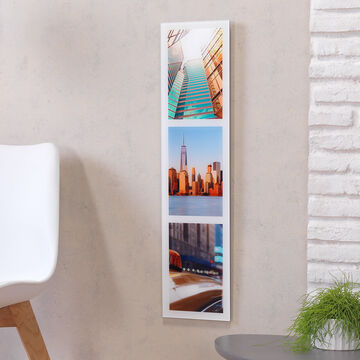 Trois images dans un tableau, vues de la ville et bâtiments, colorés et modernes, CEWE tableau