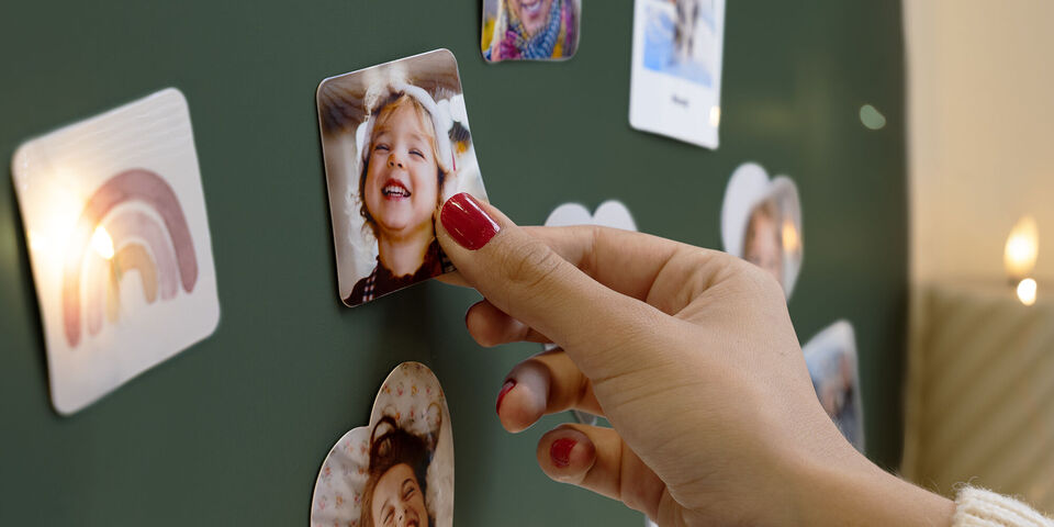 magnets frigo personnalisés avec photos et textes