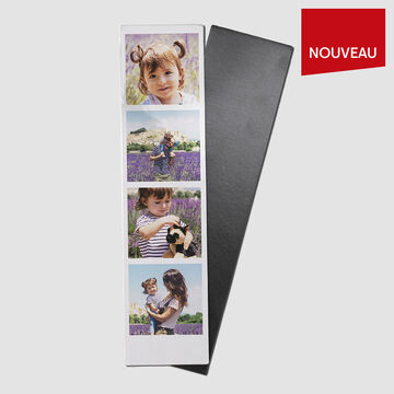 Quatre photos dans une mise en page avec un champ de fleurs en arrière-plan.